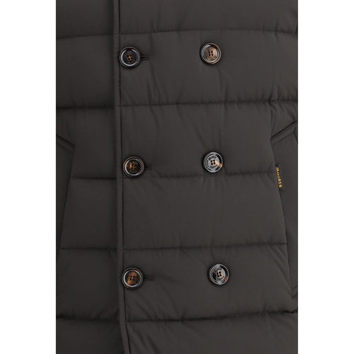 MooRER Black Polyamide Full-Length Jacket