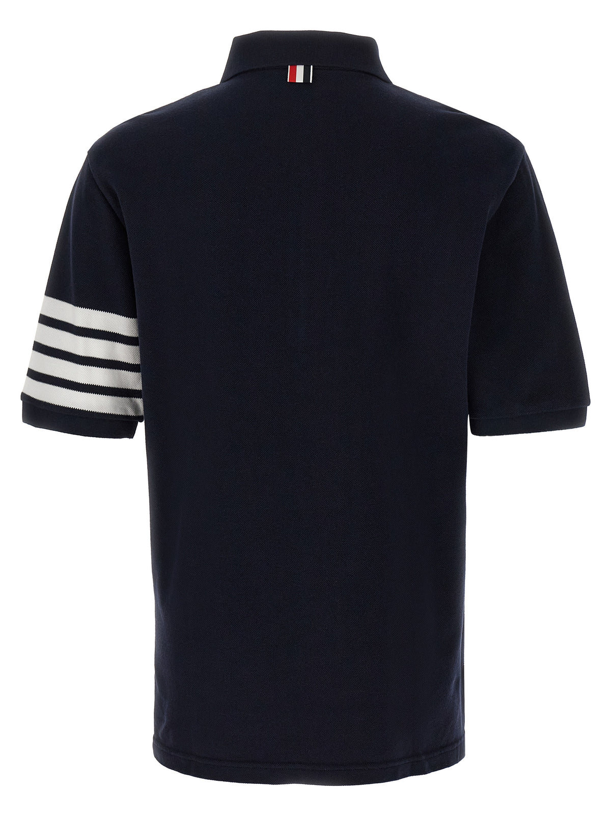 Thom Browne Blue Cotton Polo Shirt