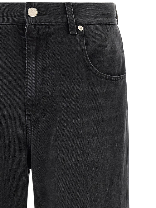 SÉFR Black Cotton Relaxed Fit Jeans
