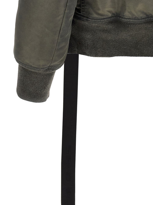 DRKSHDW Gray Nylon Bomber