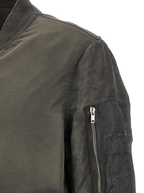 DRKSHDW Gray Nylon Bomber