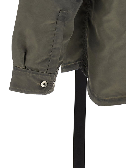 DRKSHDW Gray Nylon Full-Length Jacket