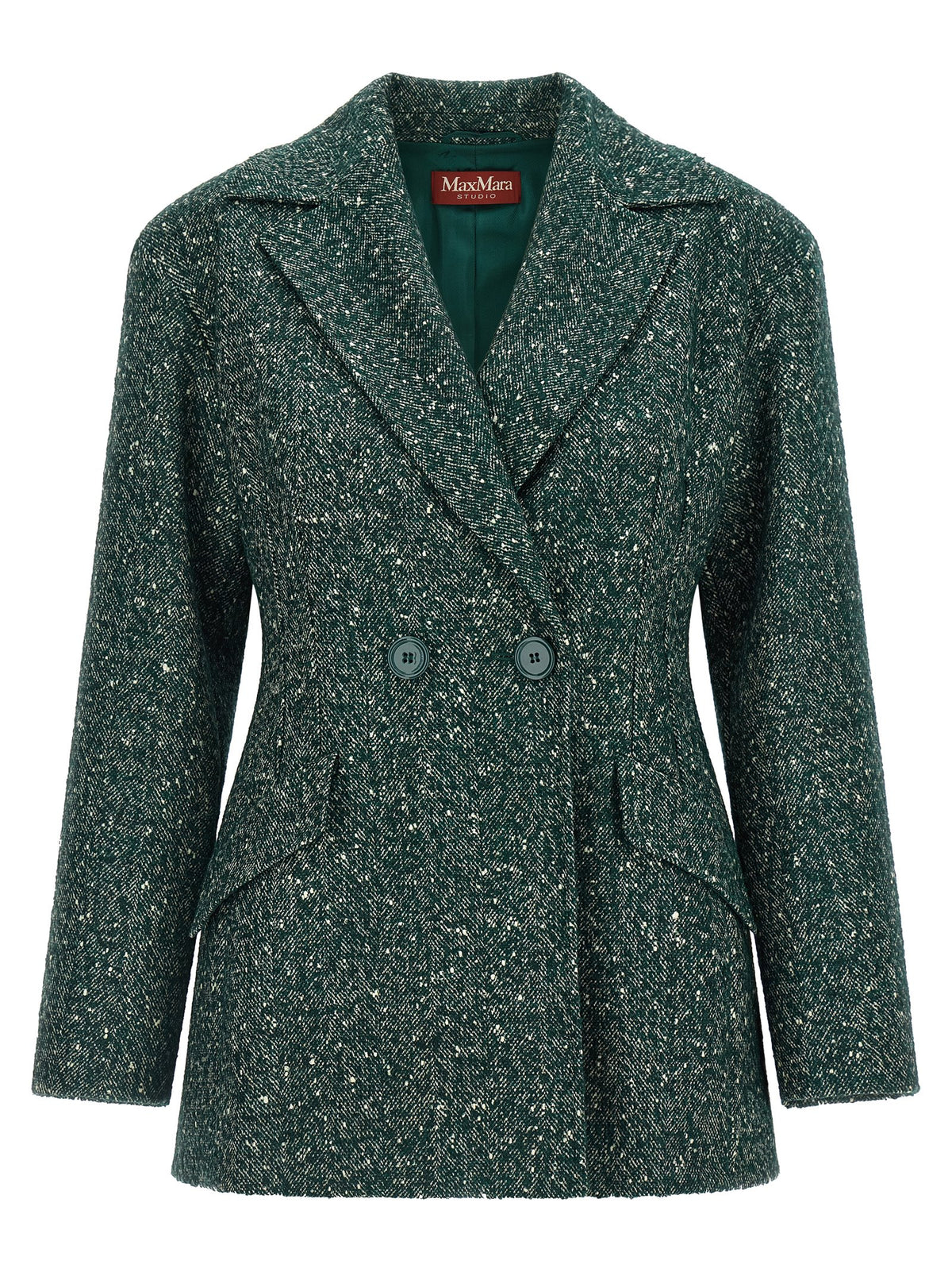 Max Mara Bicolor Virgin Wool Blazer