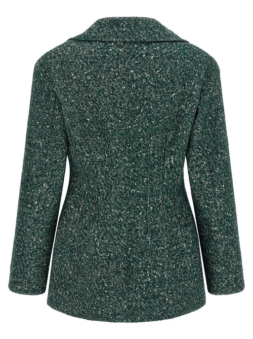 Max Mara Bicolor Virgin Wool Blazer