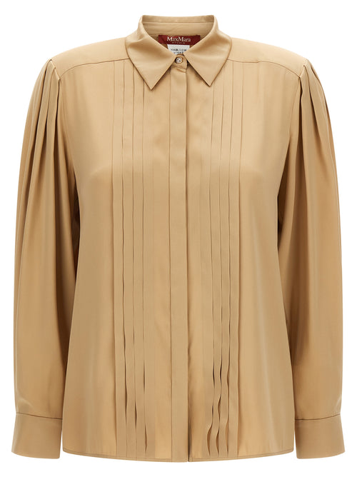 Max Mara Beige Silk Blouse