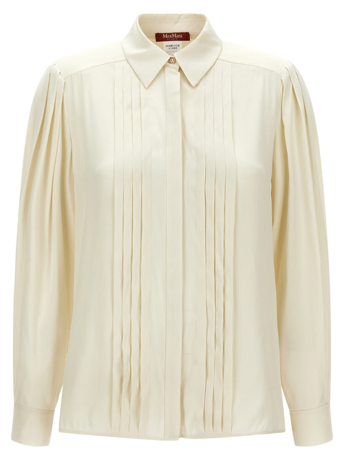Max Mara White Silk Blouse