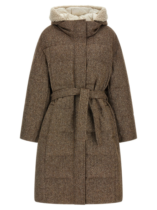 Brunello Cucinelli Brown Virgin Wool Coat