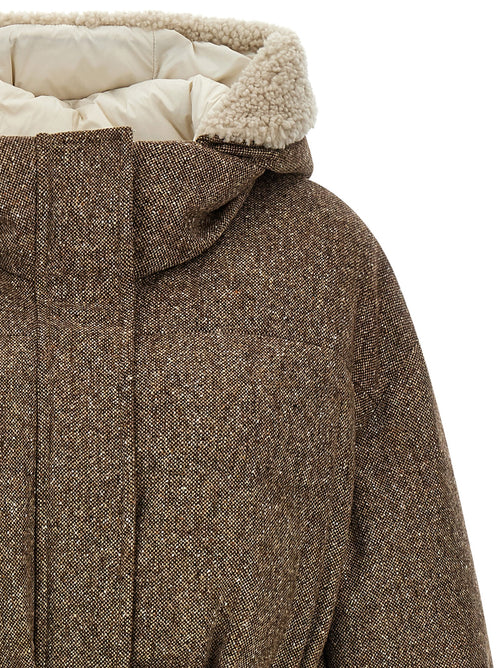 Brunello Cucinelli Brown Virgin Wool Coat