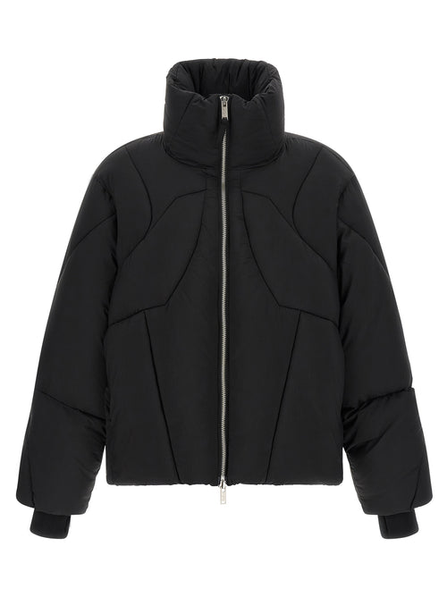 Thom Krom Black Nylon Full-Length Jacket