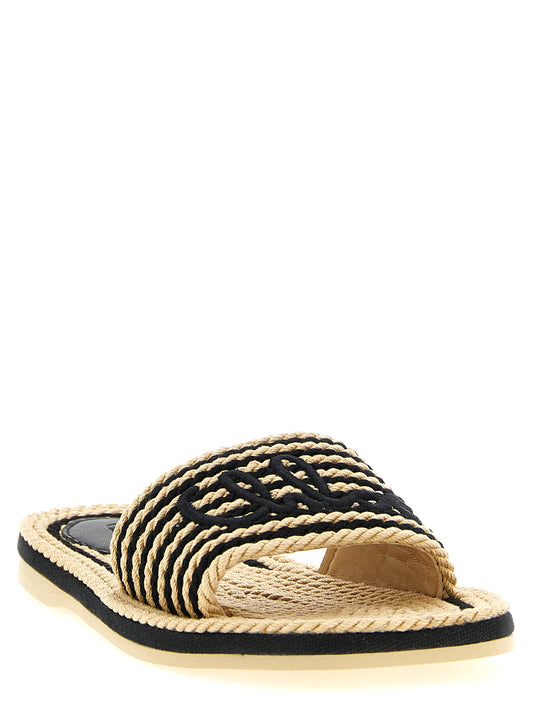 Chloé Multicolor Cotton Slides