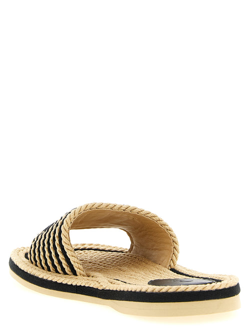 Chloé Multicolor Cotton Slides