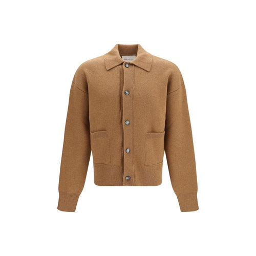 Ami Paris Brown Wool Oves Aries Cardigan