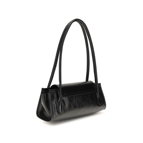 Marni Black Calf Leather Bos Taurus Shoulder Bag