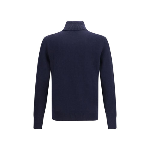 Aragona Cashmere Blue Cashmere Turtleneck