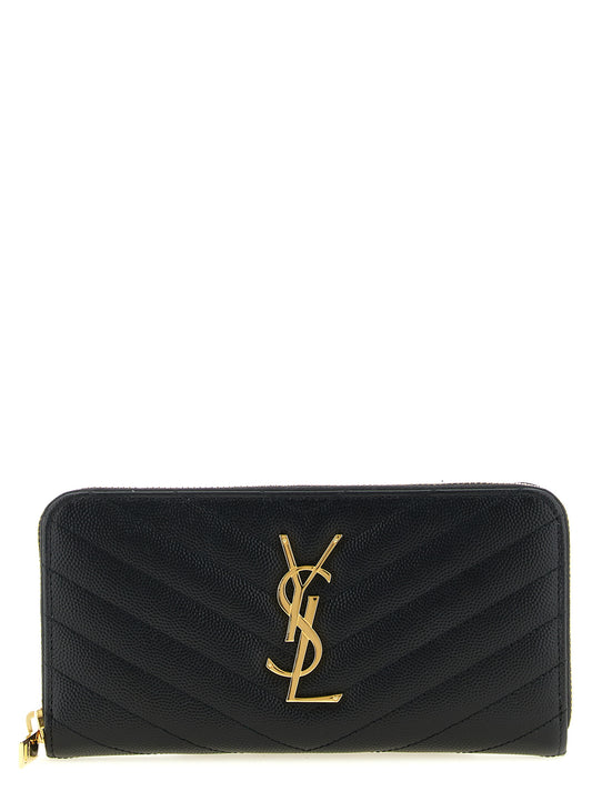 Saint Laurent Black Calfskin Cardholder