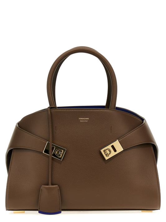 Ferragamo Brown Calfskin Handbag