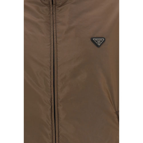 Prada Multicolor Recycled Polyamide Full-Length Jacket