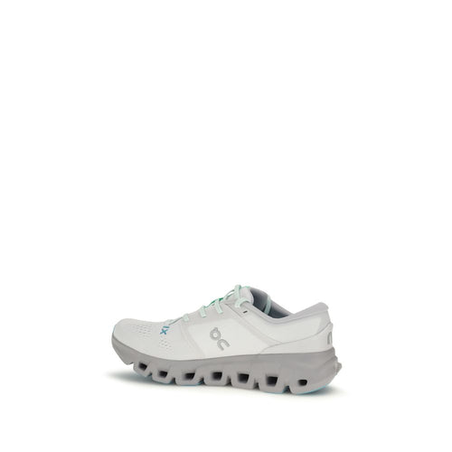 ON White Fabric Athletic Sneakers