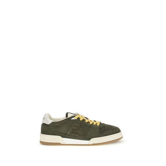 Fendi Bicolor Suede Leather Low Top Sneakers