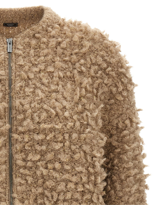 Peserico Beige Wool Bomber