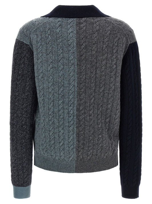 Ferragamo Multicolor Virgin Wool Cardigan