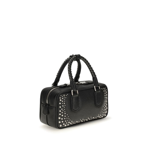 Miu Miu Black Calf Leather Bos Taurus Shoulder Bag