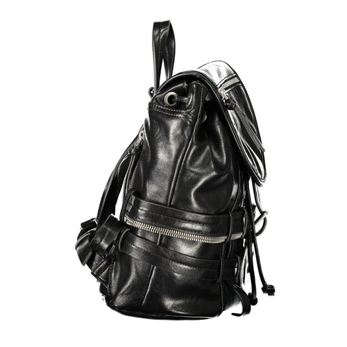 Desigual Black Polyurethane Womens Backpack