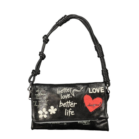 Desigual Black Polyurethane Women's Bag for Effortless Chic Style
