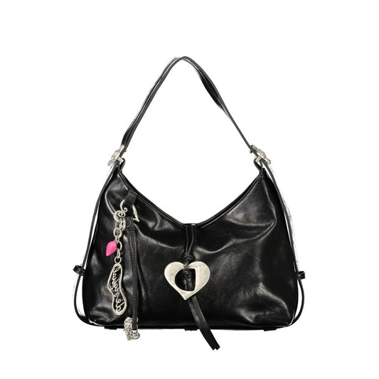 Desigual Black Polyurethane Women's Bag With Adjustable Shoulder Handle