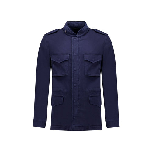 Autore Navy Blue Cotton Jacket
