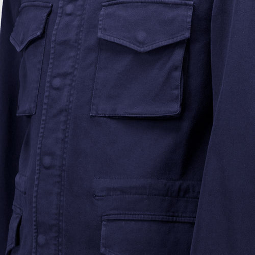 Autore Navy Blue Cotton Jacket