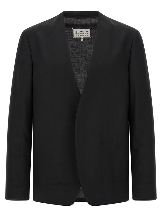 Maison Margiela Black Virgin Wool Blazer