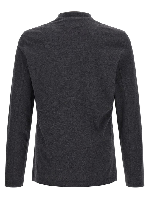 Brunello Cucinelli Gray Cotton T-Shirt