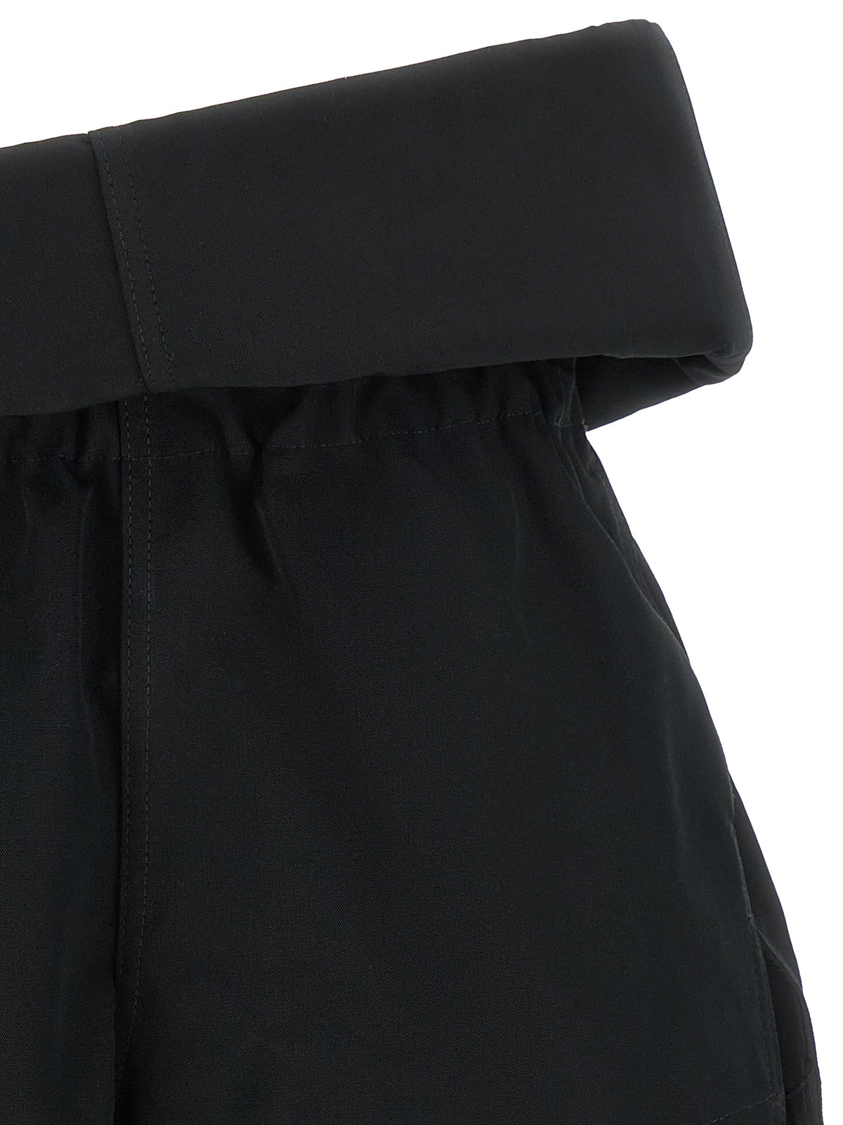 Rick Owens Black Polyester Bermuda Shorts