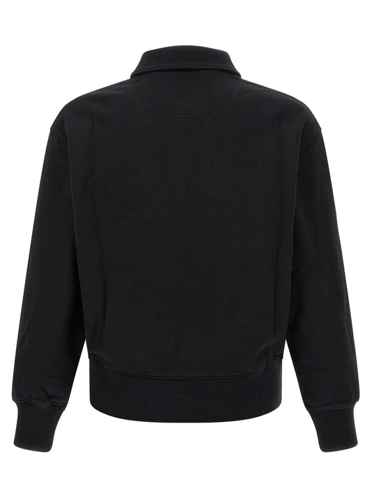 Maison Kitsuné Black Organic Cotton Sweatshirt