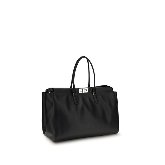 Fendi Black Calf Leather Bos Taurus Shoulder Bag