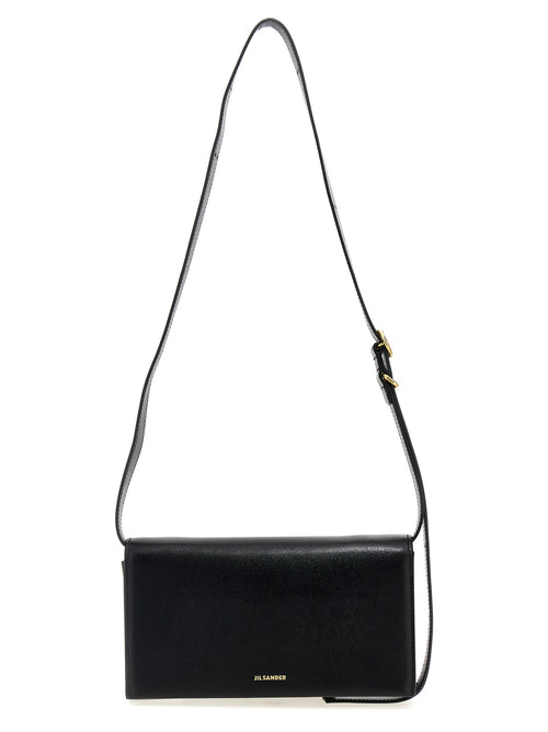 Jil Sander Black Leather Crossbody Bag