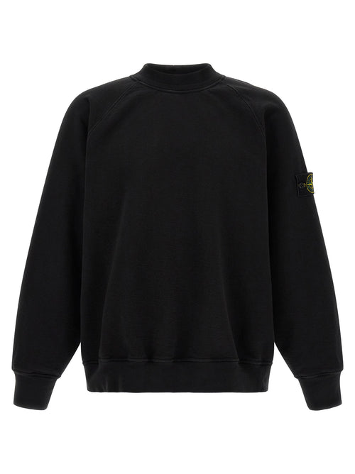 Stone Island Black Cotton Sweatshirt