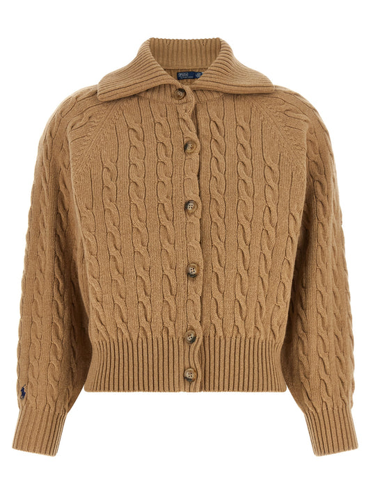 Polo Ralph Lauren Brown Wool Cardigan