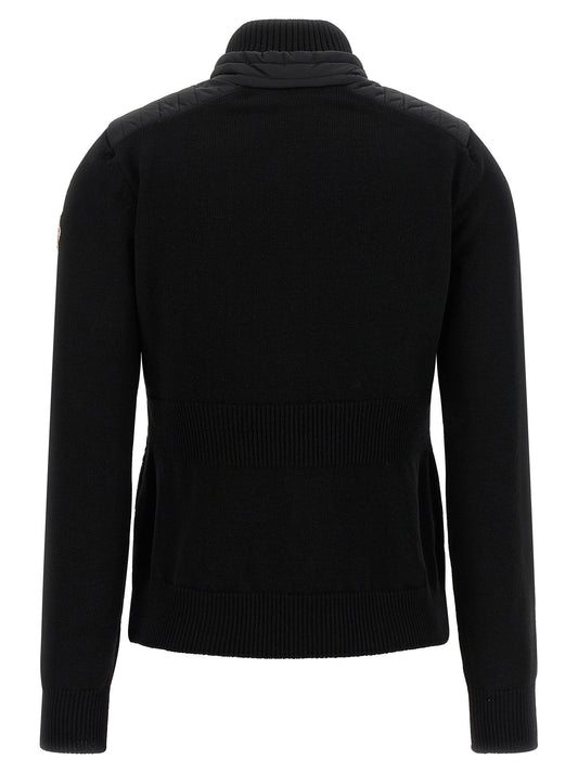 Moncler Grenoble Black Polyamide Cardigan
