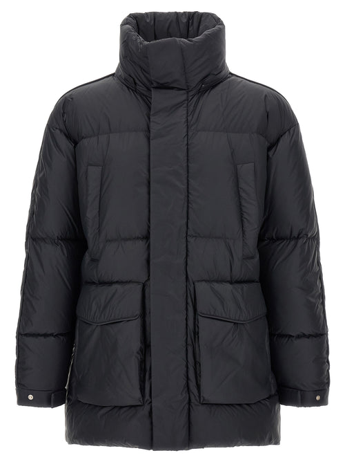 LAMINAR Black Polyamide Full-Length Jacket