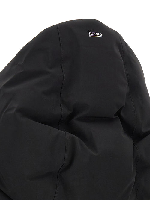 Herno Black Polyamide Full-Length Jacket