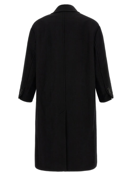 Ami Paris Black Wool Coat