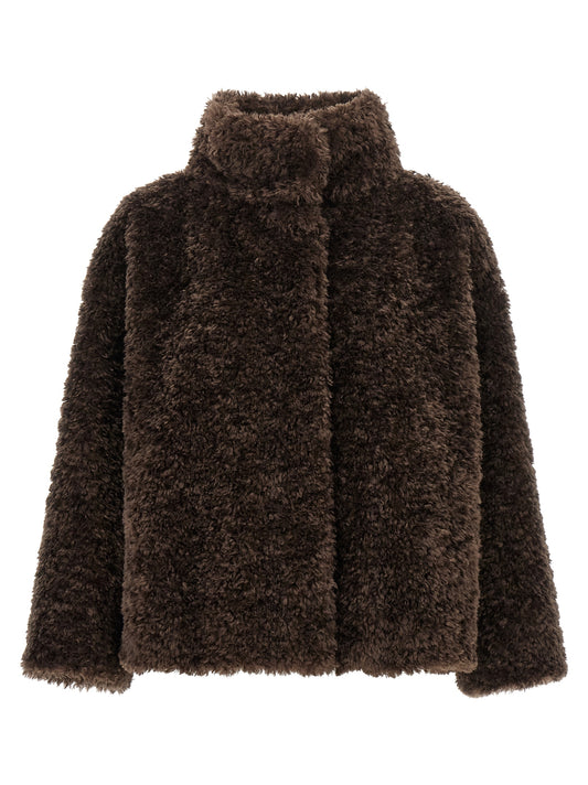 Herno Brown Polyester Full-Length Jacket