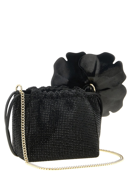 PINKO Black Polyethylene Clutch Bag