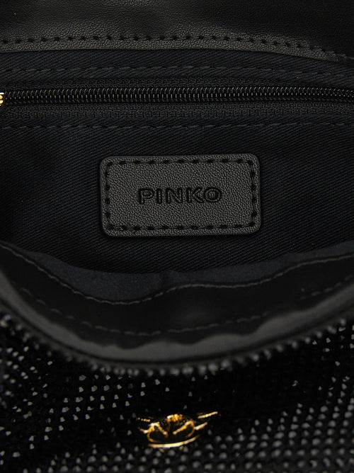 PINKO Black Polyethylene Clutch Bag