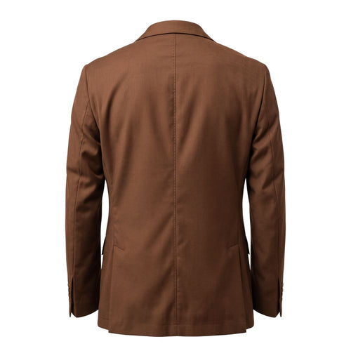 Roberto Pepe Luxury Brown Viscose Men's Jacket