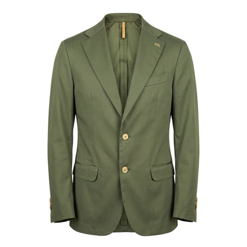 Roberto Pepe Luxury Green Cotton Men Jacket