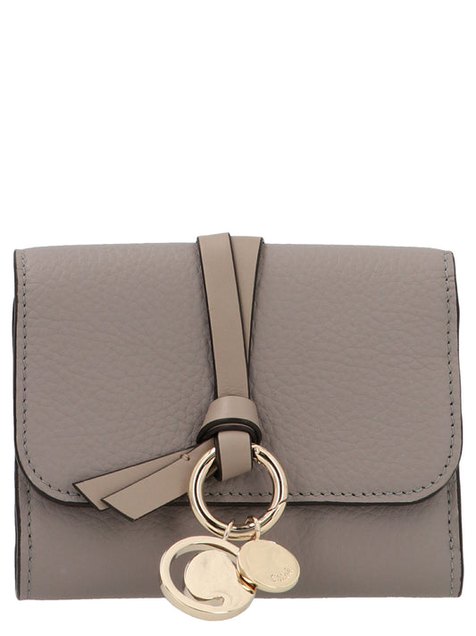 Chloé Gray Calfskin Cardholder