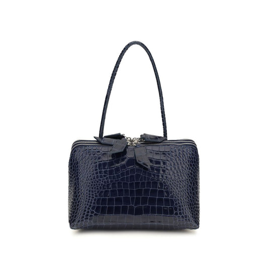 The Attico Blue Calf Leather Shoulder Bag
